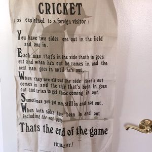 “Cricket” TEA TOWEL